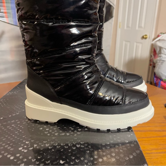 SOLD Sam Edelman Black Camora Puffer Knee High Waterproof Winter Boots/Booties - Picture 4 of 15